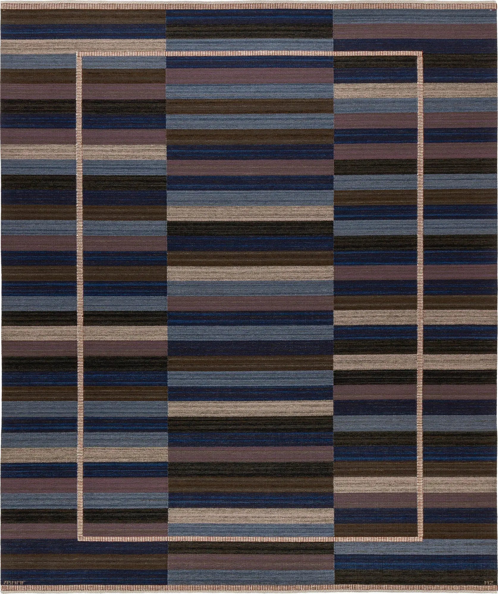 A Righe, blå 295 x 353 cm Product vendor