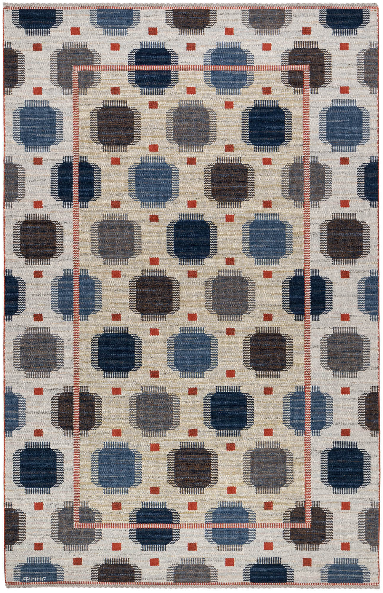 Blå plump 205 x 315 cm Product vendor
