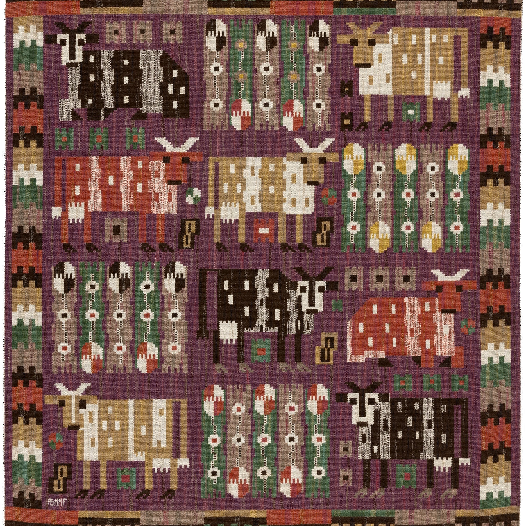 Large-vintage-and-in-stock-tapestries Märta Måås-Fjetterström