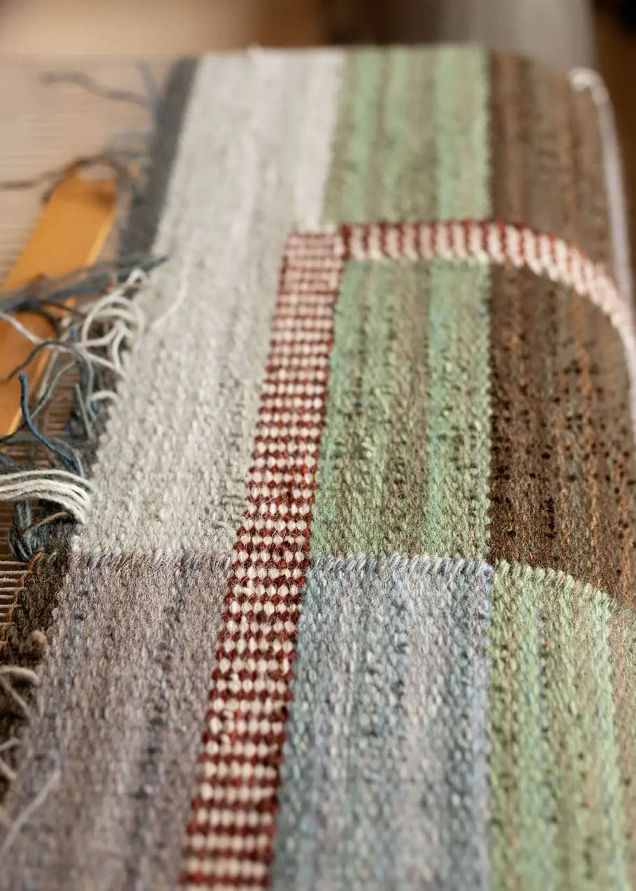 A Righe, himmelsblå 130 x 196 cm Product vendor