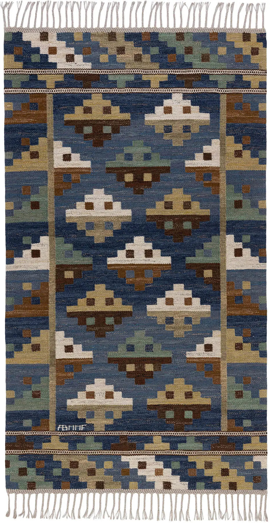 Blå natt och dag 122 x 208 cm Product vendor