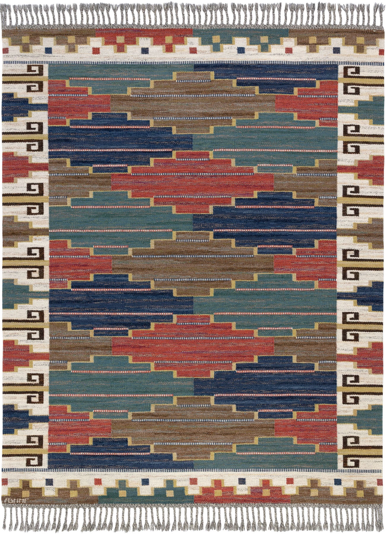 Blå heden 204 x 255 cm