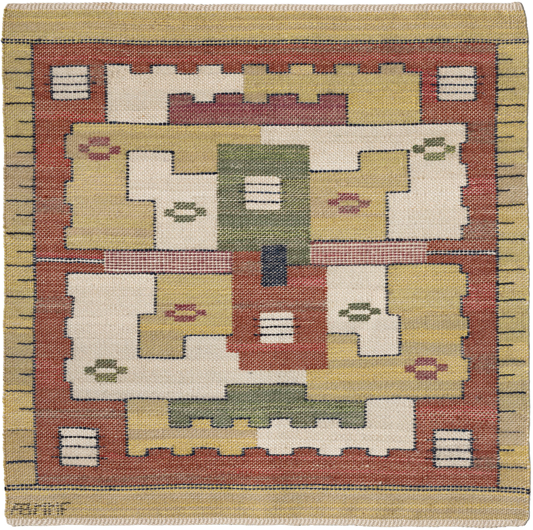 Bladrosetten 54 x 54 cm