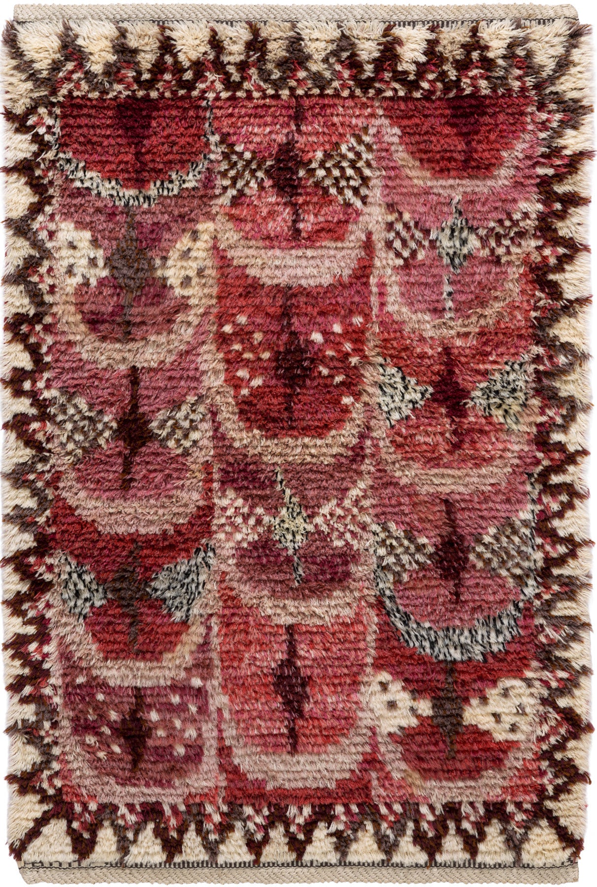 Fjädern, röd 92 x 140 cm
