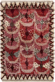 Fjädern, röd 92 x 140 cm