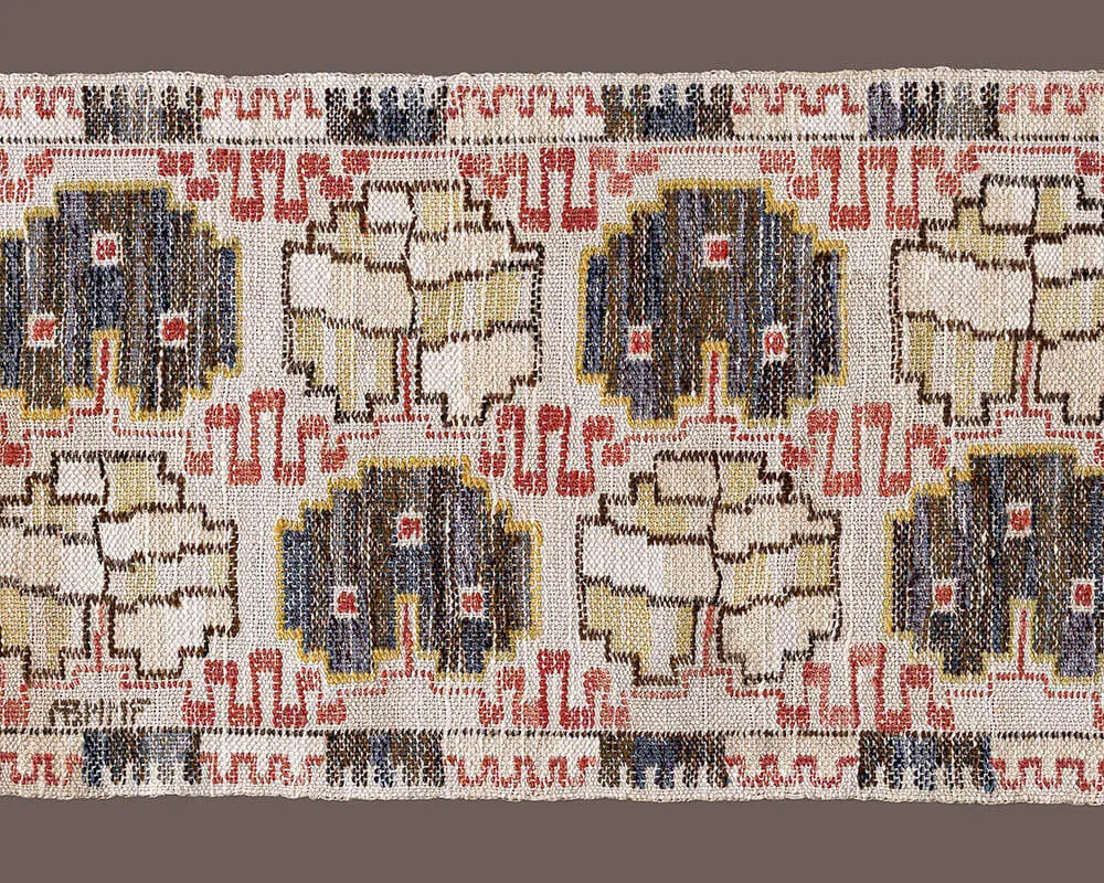 Grodblad, blå 38 x 71 cm Product vendor