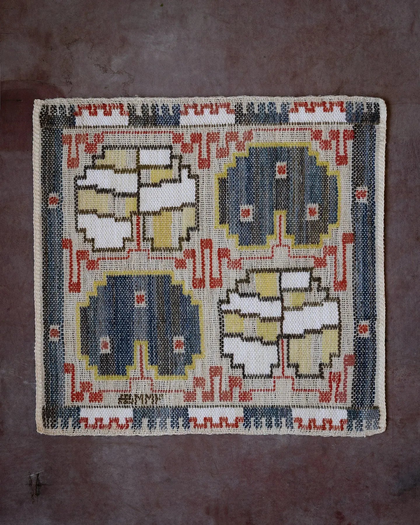 Grodblad, blå 41 x 41 cm Product vendor