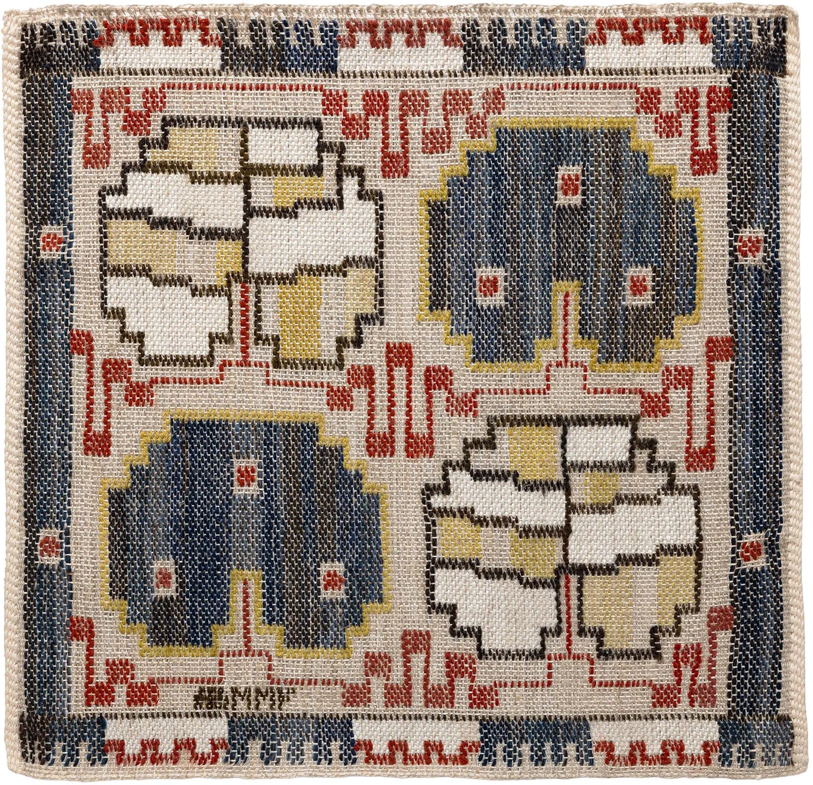 Grodblad, blå 41 x 41 cm Product vendor