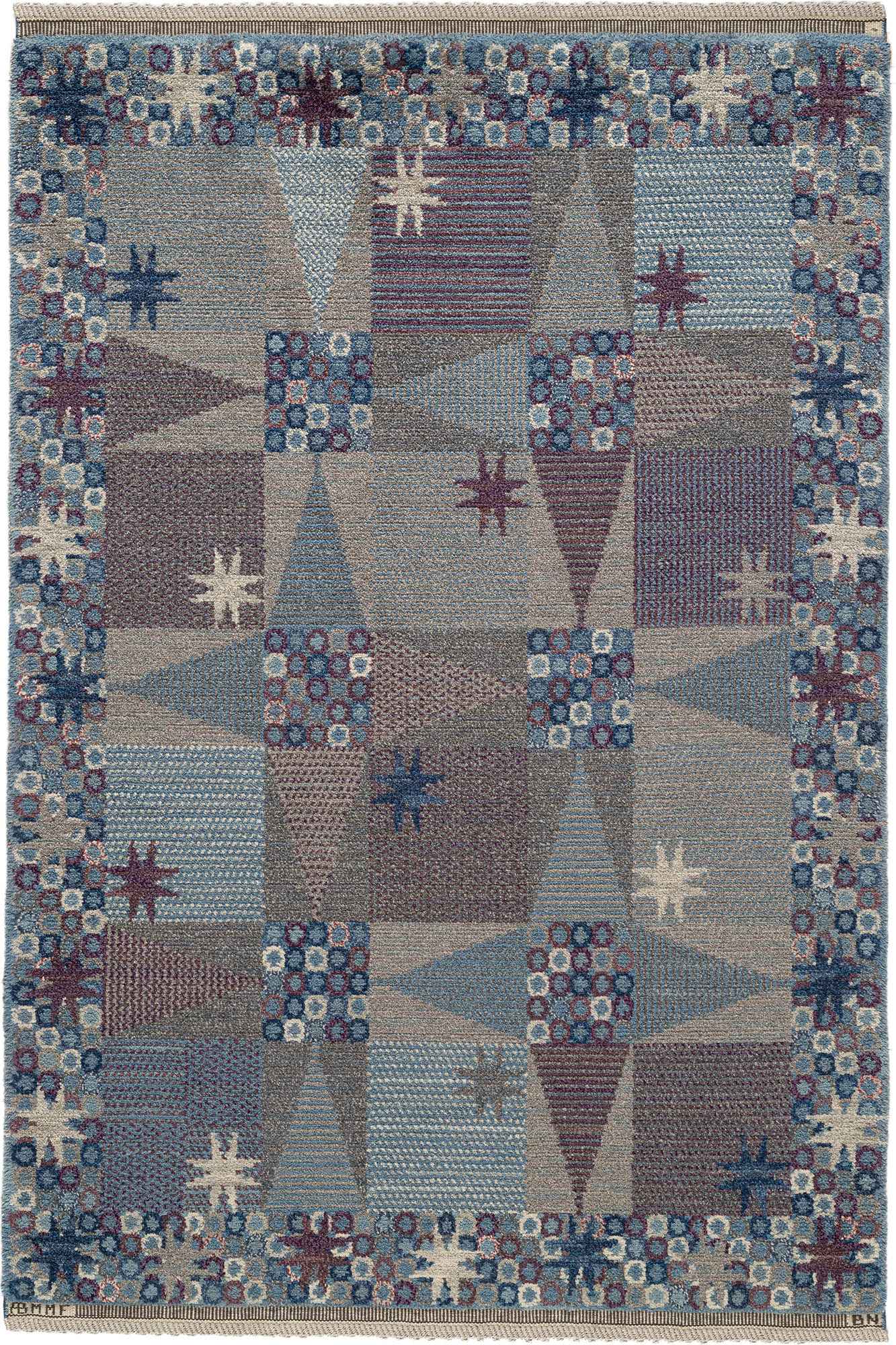 Stjärnflossa, gråblå 130 x 186 cm Product vendor