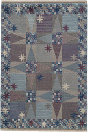 Stjärnflossa, gråblå 130 x 186 cm