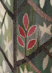 Storbladig kvist, grön med rött 210 x 60 cm Product vendor