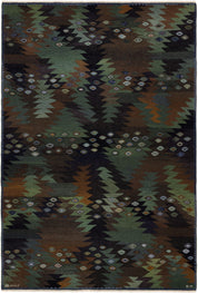 Tånga, brun och grön, 196 x 293 cm