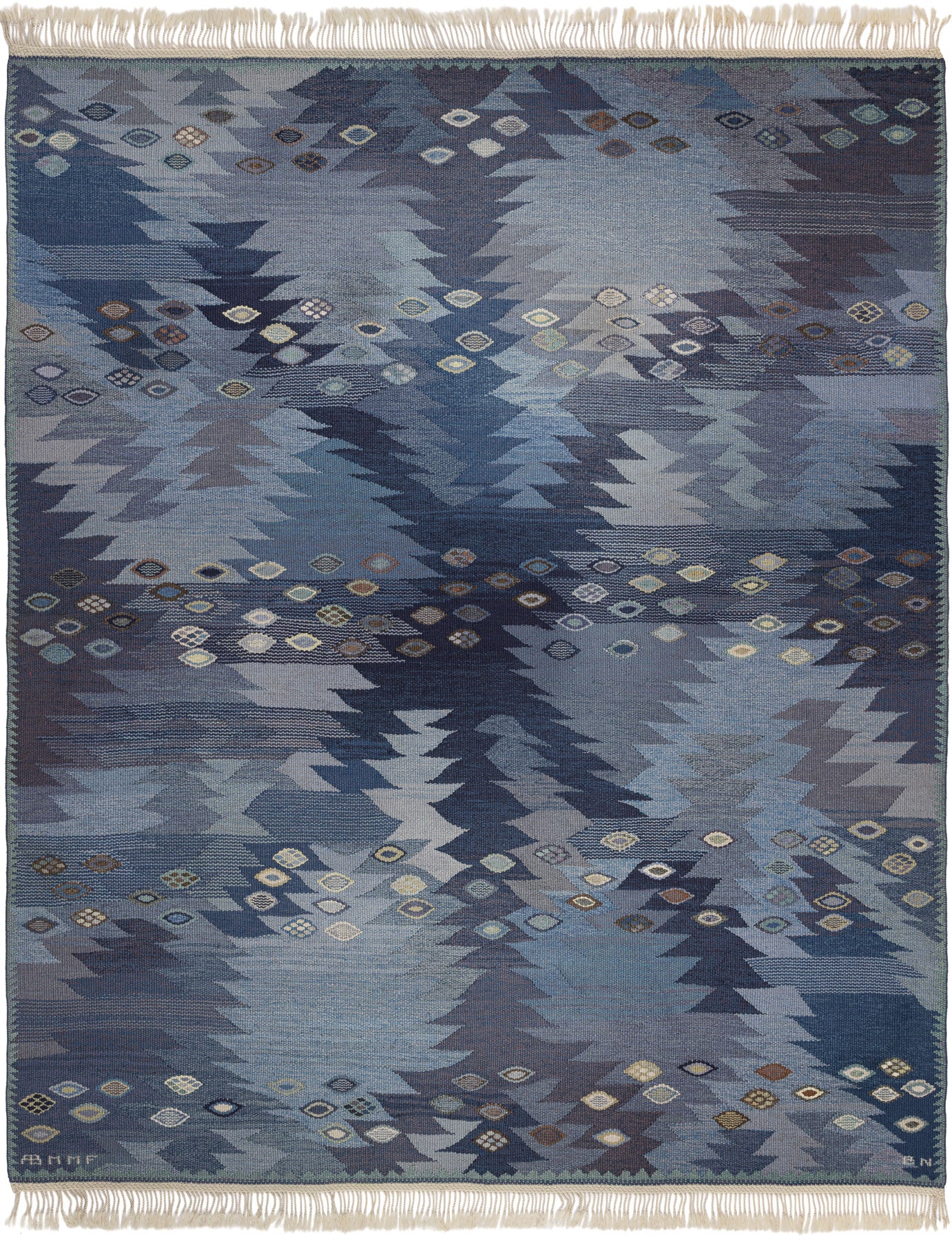 Tånga, mellanblå 200 x 240 cm