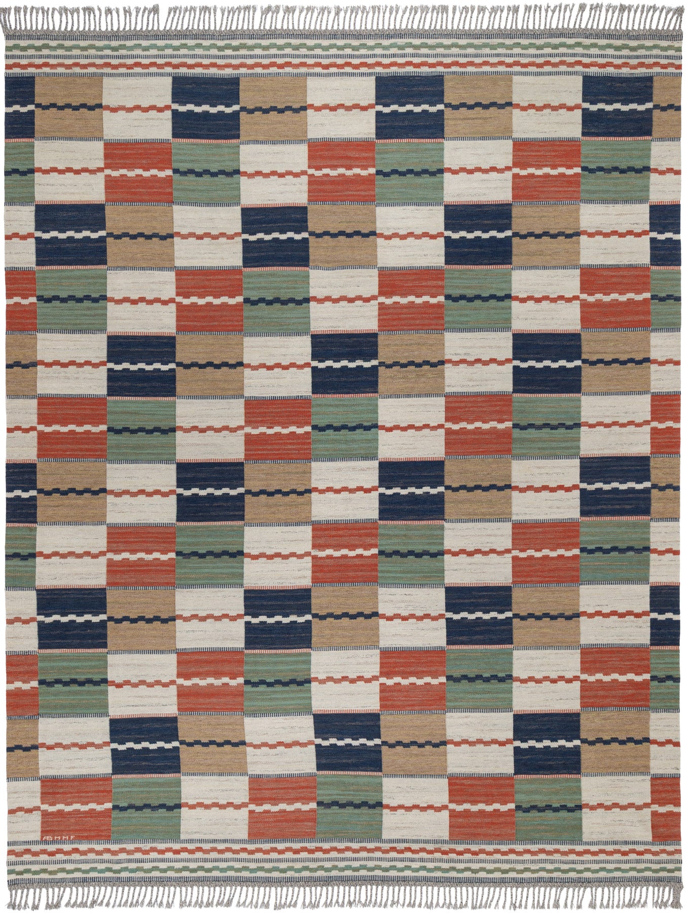 Vita rutmattan 355 x 453 cm